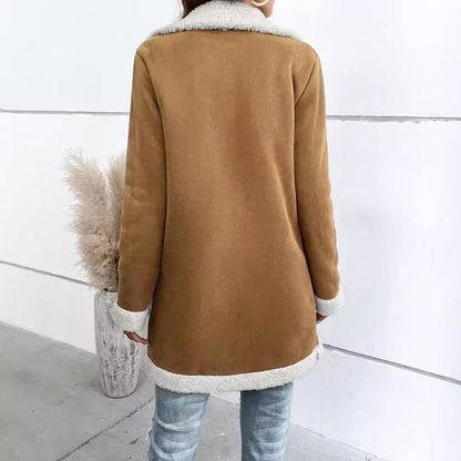 Women's Long-sleeved Thick Woolen Coat