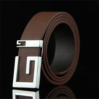 Men's And Women's Fashionable And Simple Smooth Buckle Belts
 Product information:
 


 Material: alloy, imitation leather
 
 Style:Fashion simple
 
 Features:Solid color
 
 Colour: black, white, coffee, camel, dark blue

LenClothing & Apparel for MenShoparamas.comSimple Smooth Buckle Belts