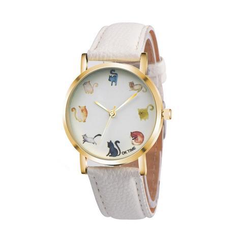 Cats Cute Watch Women PU Leather Round Dial Students Fashion Wristwatc
 
 Band Width:
 20mm
 
 
 
 Clasp Type:
 Bracelet Clasp
 
 
 Band Length:
 21cm
 
 
 Case Material:
 Gems &amp; Stones
 
 
 Band Material Type:
 Leather
 
 
 MovemeWatchesShoparamas.comCats Cute Watch Women PU Leather Round Dial Students Fashion Wristwatch Sleeping Cat Fox Animal