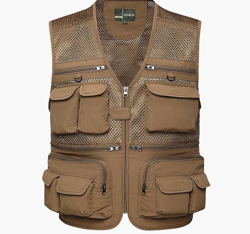 Multi-pocket Men's Tactical Lightweight Vest Breathable Lightweight