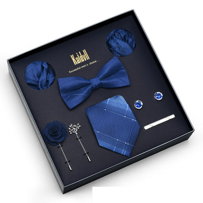 Eight Piece Tie Square Bow Tie Brooch
 
 Product information:
 
 
 Material: polyester yarn
 
 Pattern: color matching
 
 Color: 6001, 6002, 6003, 6004, 6005, 6006, 6007, 6008, 6009, 6010, 6011, 6012, 6Clothing & ApparelShoparamas.comPiece Tie Square Bow Tie Brooch