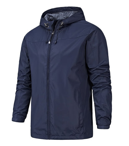 Men's Outdoor All Season Jacket Wind and Waterproof, Warm, Wear-Resistant