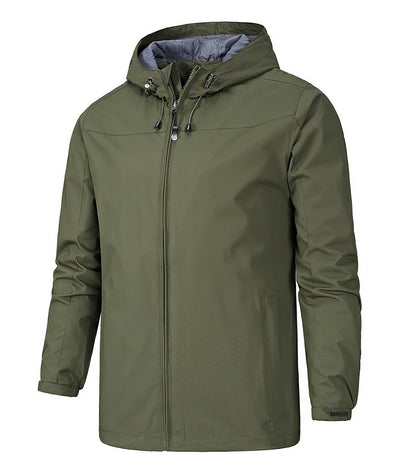 Men's Outdoor All Season Jacket Wind and Waterproof, Warm, Wear-Resistant