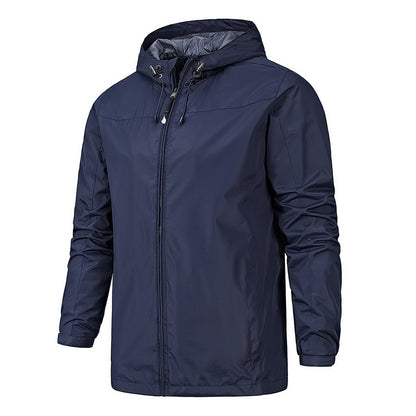 Men's Outdoor All Season Jacket Wind and Waterproof, Warm, Wear-Resistant