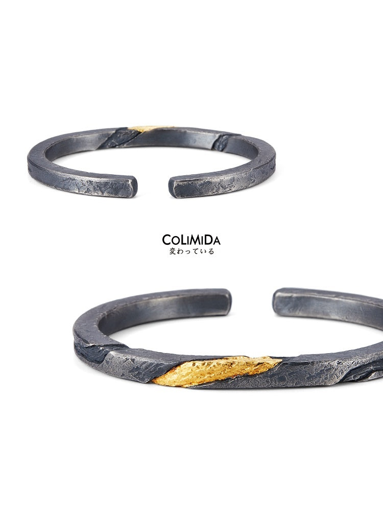 Bracelet Men's Pure Silver Personalized Retro Set In 24K Gold
 Product information:
 


 Material: Silver metal
 
 Material: 99 sterling silver
 
 Style: Original Design
 
 Color classification: Handmade Customization | FlowinJewelryShoparamas.comPure Silver Personalized Retro Set