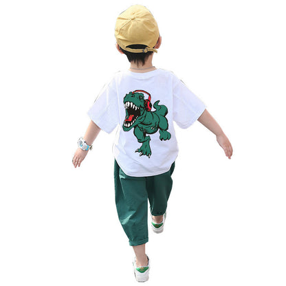 Children's Clothing Boys Summer Suits Western-style Clothes Boys Summer Handsome Short Sleeves