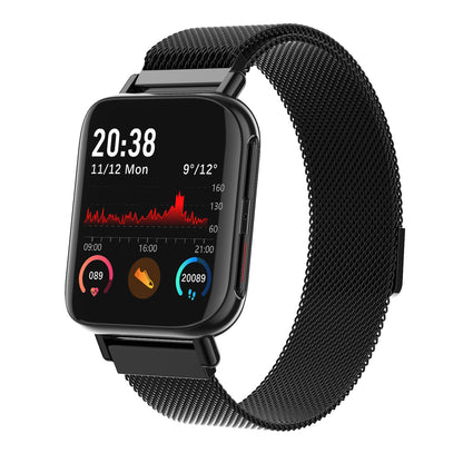 Smart Watch Heart Rate Blood Pressure Exercise Step Counter
 Product information:
 
 Screen size: 1.5 inches
 
 Appearance size: 1.54 HD IPS, 240*240
 
 Battery capacity: 260 mA
 
 Wearing style: Wrist strap
 
 Operation met0Shoparamas.comSmart Watch Heart Rate Blood Pressure Exercise Step Counter