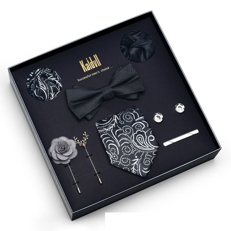 Eight Piece Tie Square Bow Tie Brooch
 
 Product information:
 
 
 Material: polyester yarn
 
 Pattern: color matching
 
 Color: 6001, 6002, 6003, 6004, 6005, 6006, 6007, 6008, 6009, 6010, 6011, 6012, 6Clothing & ApparelShoparamas.comPiece Tie Square Bow Tie Brooch