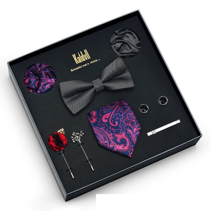 Eight Piece Tie Square Bow Tie Brooch
 
 Product information:
 
 
 Material: polyester yarn
 
 Pattern: color matching
 
 Color: 6001, 6002, 6003, 6004, 6005, 6006, 6007, 6008, 6009, 6010, 6011, 6012, 6Clothing & ApparelShoparamas.comPiece Tie Square Bow Tie Brooch
