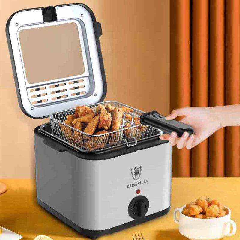 Visual Multifunctional Electric Air Fryer Skewer French Fries Machine
 Product information:
 
 Voltage: 220V-240V
 
 Power: 1000W
 
 Capacity: 2.5L
 
 Body material: stainless steel + plastic
 
 Product weight: 2.5kg
 
 Fried blue sizAppliancesShoparamas.comVisual Multifunctional Electric Air Fryer Skewer French Fries Machine