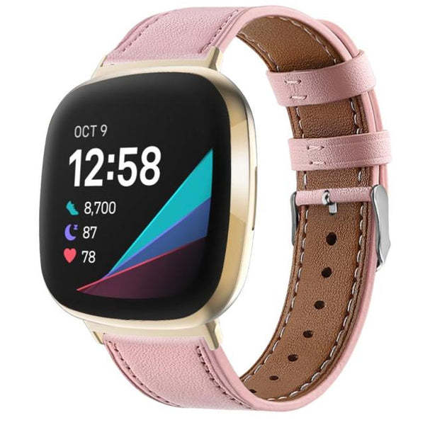 Round Tail Leather Strap Round Tail Buckle
 Product information:
 


 Interface type: dedicated interface
 
 Strap width: 20mm
 
 Compatible models: fitbit versa 3/sense
 
 Color: black, brown, white, pink, 0Shoparamas.comRound Tail Leather Strap Round Tail Buckle