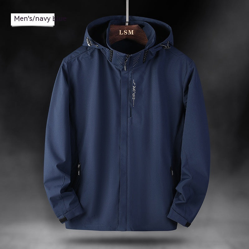 Men's Outdoor Sports Jacket, Breathable, Wind and Waterproof