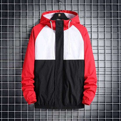 Men's Fashionable Hooded Jacket in Solid Colors Suitable for any season