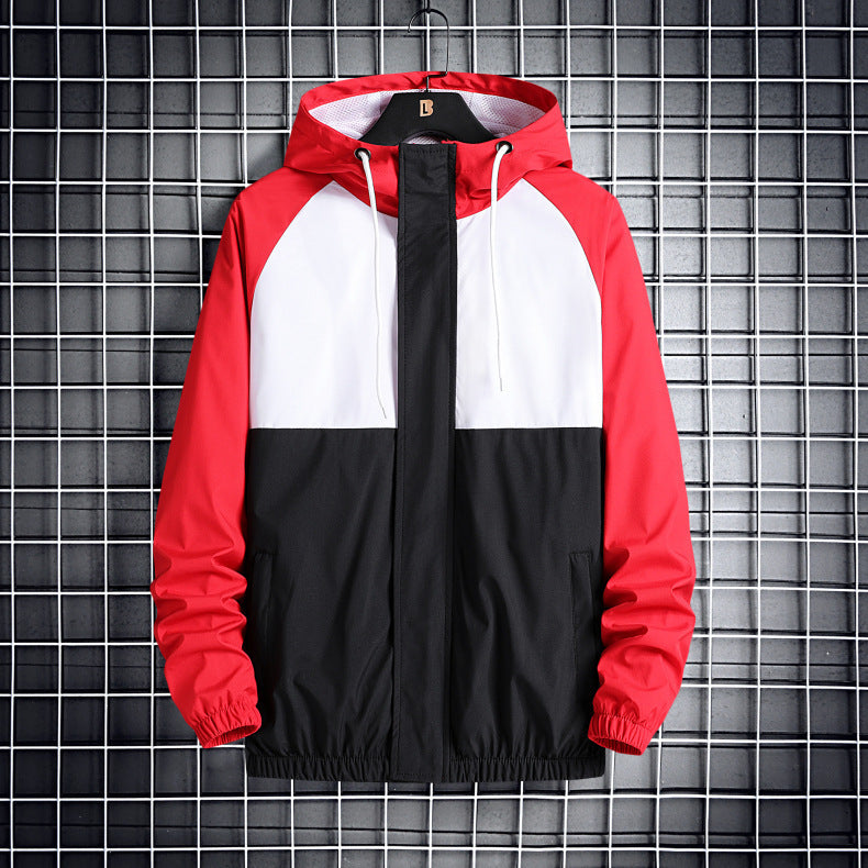 Men's Fashionable Hooded Jacket in Solid Colors Suitable for any season