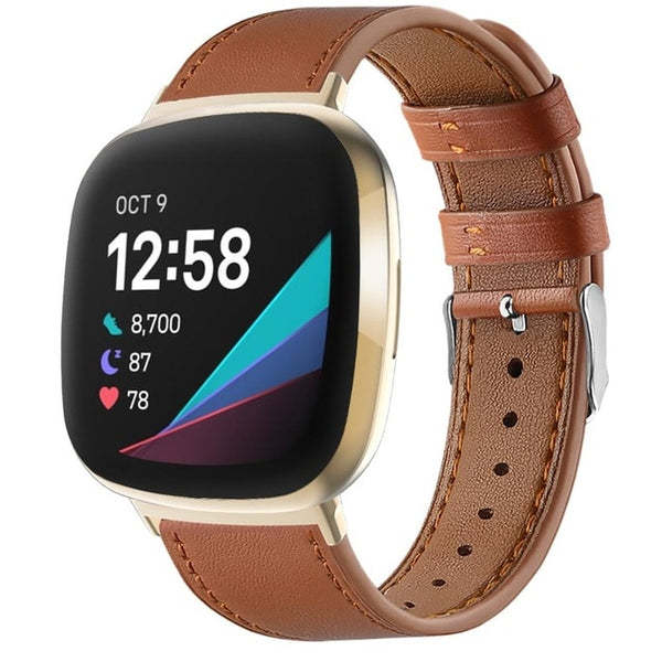 Round Tail Leather Strap Round Tail Buckle
 Product information:
 


 Interface type: dedicated interface
 
 Strap width: 20mm
 
 Compatible models: fitbit versa 3/sense
 
 Color: black, brown, white, pink, 0Shoparamas.comRound Tail Leather Strap Round Tail Buckle