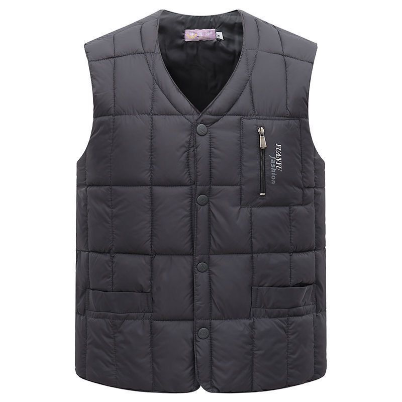 Men's Deck Down Vest Plus-sized to keep you Warm in the Winter