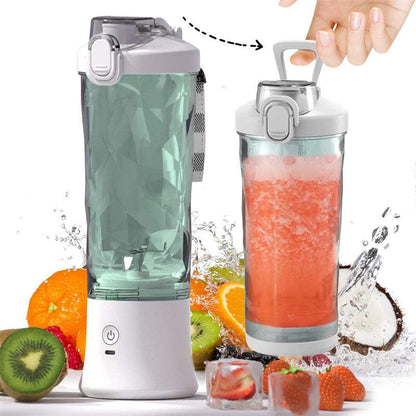 Portable Blender Juicer Personal Size Blender For Shakes And Smoothies
 Overview:

【Upgraded Unique 6-Blade Design】 Our blender is equipped with 6 sharp 304 stainless steel blades, which can easily crush ice, frozen fruits and not easyAppliancesShoparamas.comPortable Blender Juicer Personal Size Blender