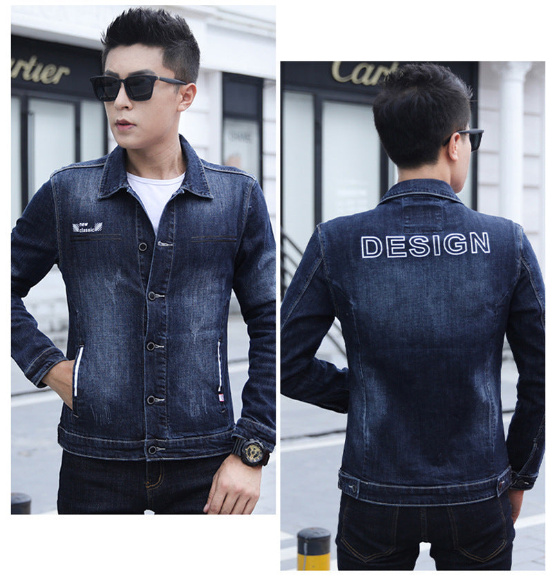 Men's Casual Black Denim Fashionable Vest