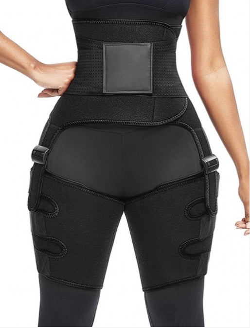 Sports Waist Belt Adjustable One-piece Girdle Leg Straps