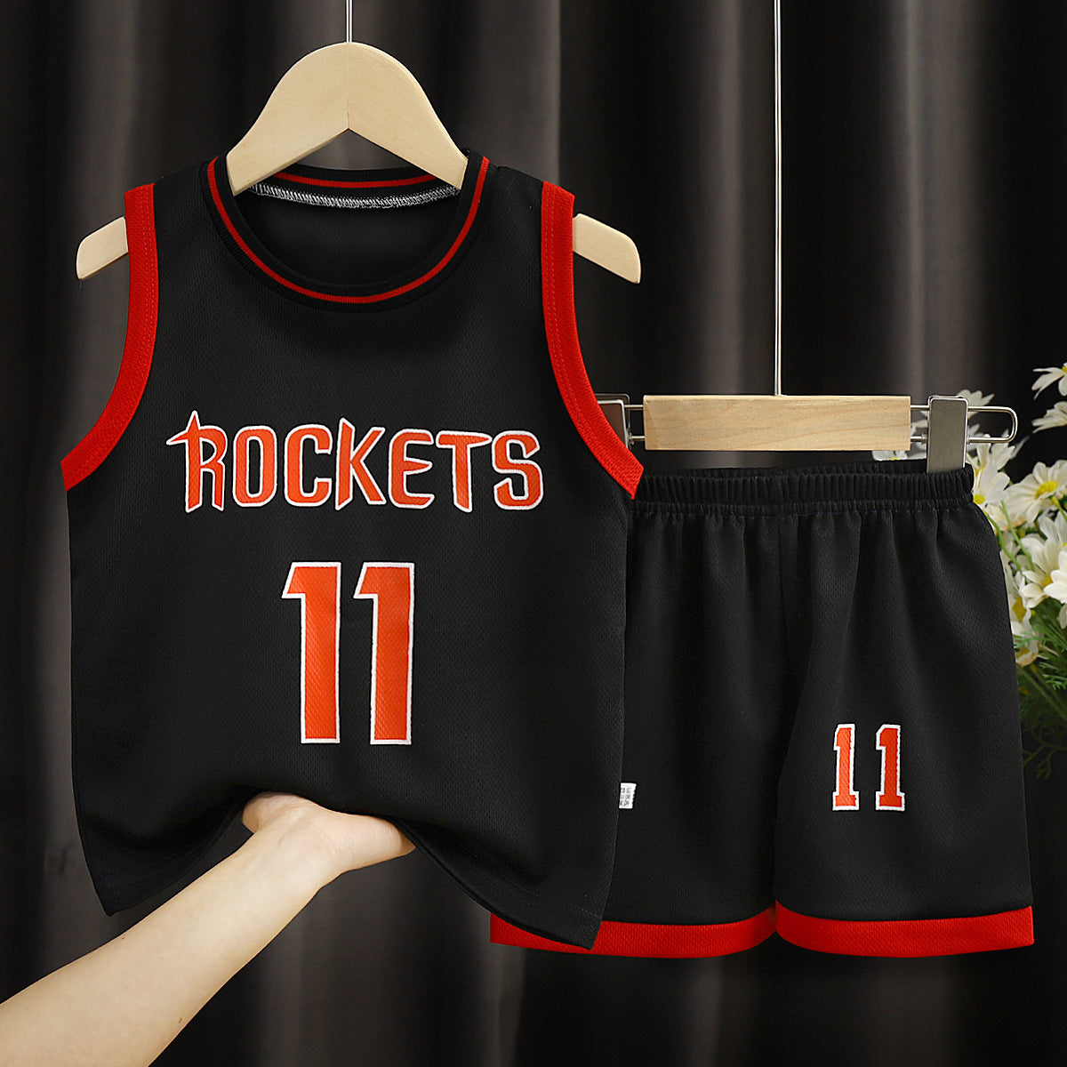 Children's Clothing Sports Basketball Wear Children's Clothing Boys' S
 Product information:
 
 Color: white, yellow, red, black, dark blue
 
 Gift Box content: Clothing
 
 Suitable height: 90cm,100cm,110cm,120cm,130cm,140cm,150cm,160cBabies & ToddlersShoparamas.comClothing Sports Basketball Wear Children'