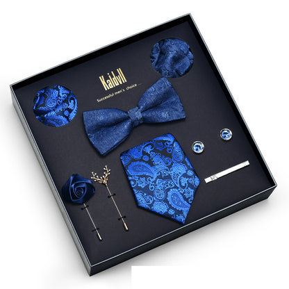 Eight Piece Tie Square Bow Tie Brooch
 
 Product information:
 
 
 Material: polyester yarn
 
 Pattern: color matching
 
 Color: 6001, 6002, 6003, 6004, 6005, 6006, 6007, 6008, 6009, 6010, 6011, 6012, 6Clothing & ApparelShoparamas.comPiece Tie Square Bow Tie Brooch