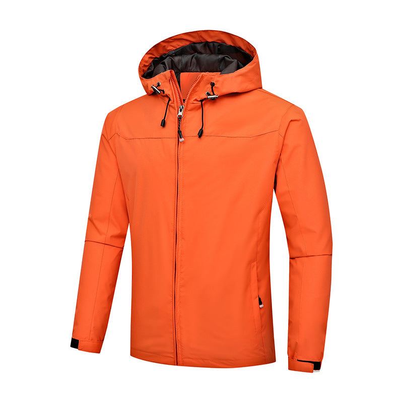 Men's Outdoor All Season Jacket Wind and Waterproof, Warm, Wear-Resistant