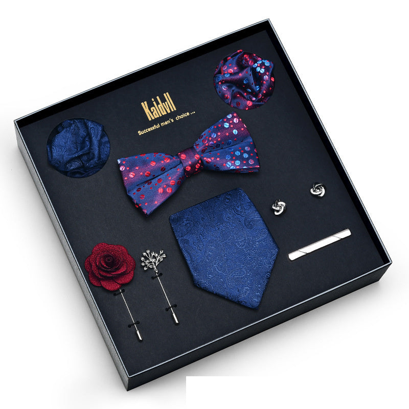 Eight Piece Tie Square Bow Tie Brooch
 
 Product information:
 
 
 Material: polyester yarn
 
 Pattern: color matching
 
 Color: 6001, 6002, 6003, 6004, 6005, 6006, 6007, 6008, 6009, 6010, 6011, 6012, 6Clothing & ApparelShoparamas.comPiece Tie Square Bow Tie Brooch