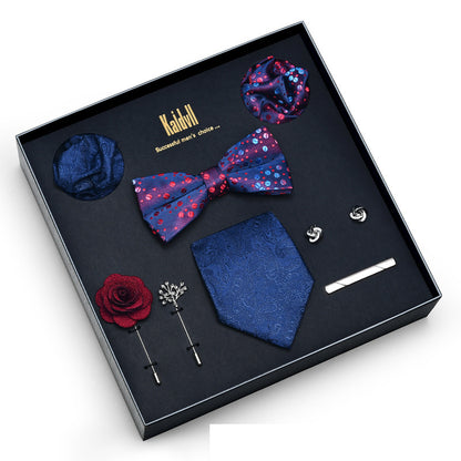 Eight Piece Tie Square Bow Tie Brooch
 
 Product information:
 
 
 Material: polyester yarn
 
 Pattern: color matching
 
 Color: 6001, 6002, 6003, 6004, 6005, 6006, 6007, 6008, 6009, 6010, 6011, 6012, 6Clothing & ApparelShoparamas.comPiece Tie Square Bow Tie Brooch