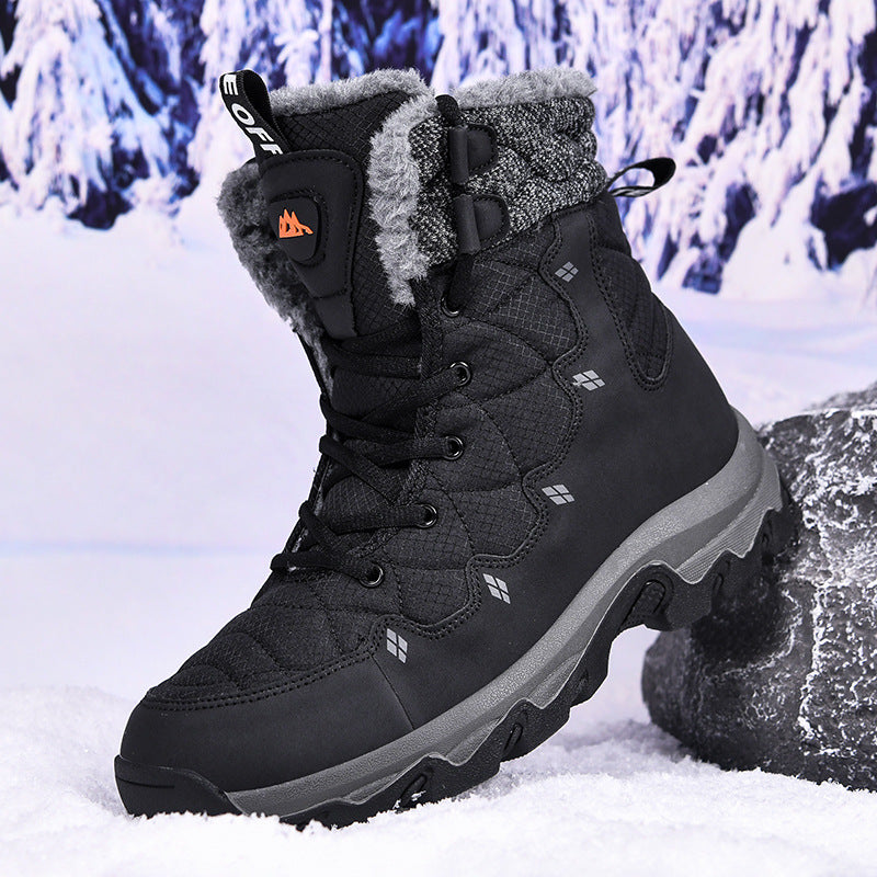 Men's Thick-soled Daily Outdoor Fleece-lined High-top Boots