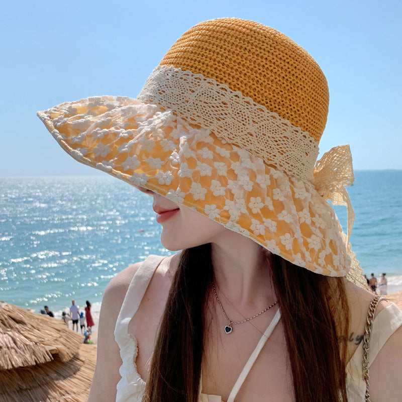 Lace Bow Straw Fisherman Hat Summer Outdoor Sunhat With Large Brim Ant
 Product information:
 
 Material:Polyester+Lace
 


 


 Packing list:

Hat*1

 


 Product Image:


 
 
 
 
 
 
Clothing & Apparel for WomenShoparamas.comLace Bow Straw Fisherman Hat Summer Outdoor Sunhat