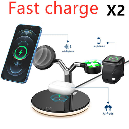 3 In 1 Magnetic 15W Wireless Charger for Fast Charging Station