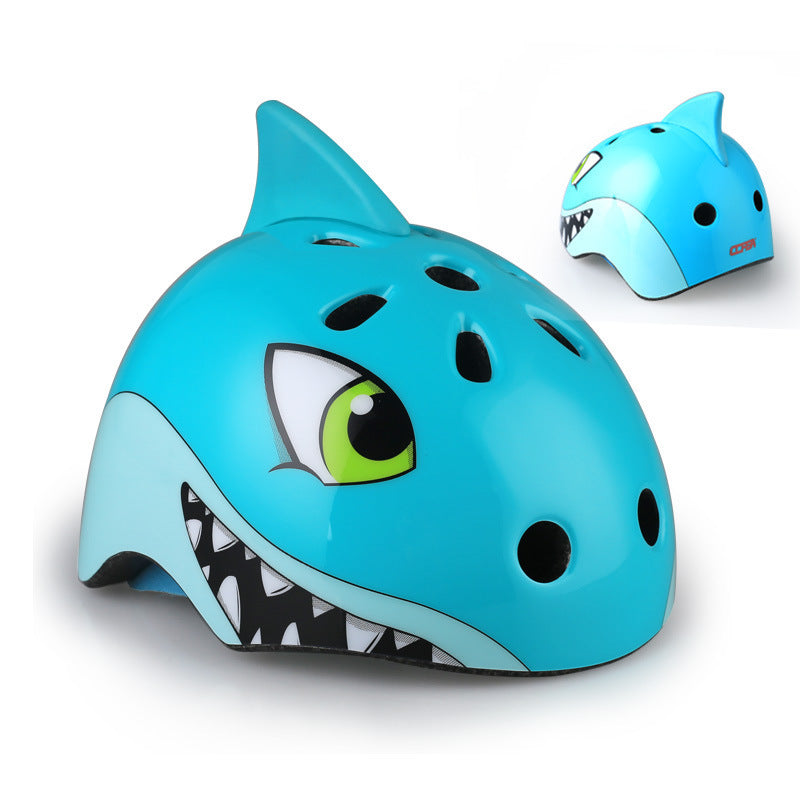 Roller Skating Balancer Child Helmet
 Overview:
 
 Cartoon introduction: The lively and lovely SHARK (shark) gives people aura, freedom, goodwill and friendship, and high emotional intelligence. The mi0Shoparamas.comRoller Skating Balancer Child Helmet