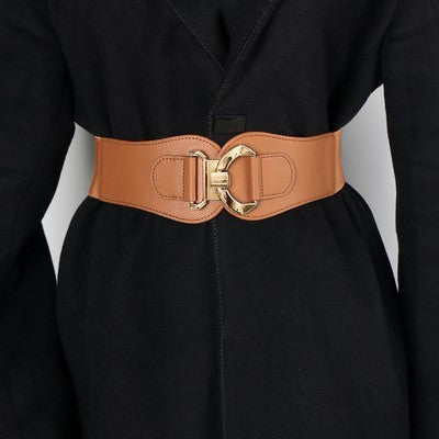 Fashion Women's Stretch Belt Accessories
 Product information:
 
 Width: thick type (&gt;4cm)
 
 Color: Black YF 516, Brown YF 516
 
 Belt buckle material: Alloy
 
 Material: PU (artificial leather)
 
 FasClothing & Apparel for WomenShoparamas.comStretch Belt Accessories