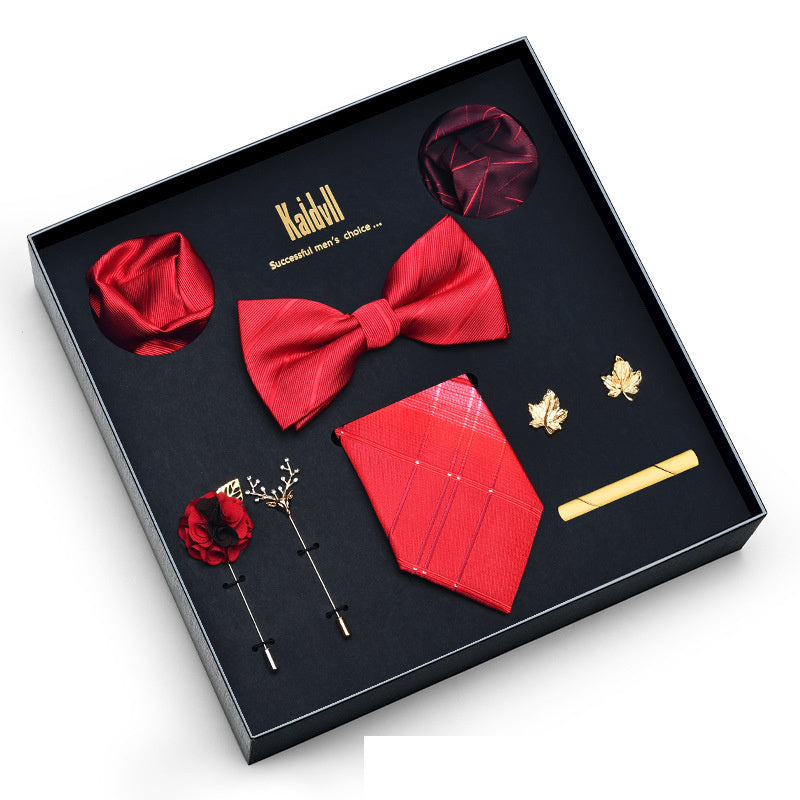 Eight Piece Tie Square Bow Tie Brooch
 
 Product information:
 
 
 Material: polyester yarn
 
 Pattern: color matching
 
 Color: 6001, 6002, 6003, 6004, 6005, 6006, 6007, 6008, 6009, 6010, 6011, 6012, 6Clothing & ApparelShoparamas.comPiece Tie Square Bow Tie Brooch