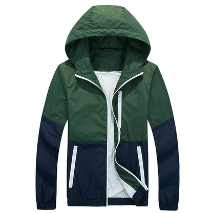 Men's Thin Hooded Fashion Jacket