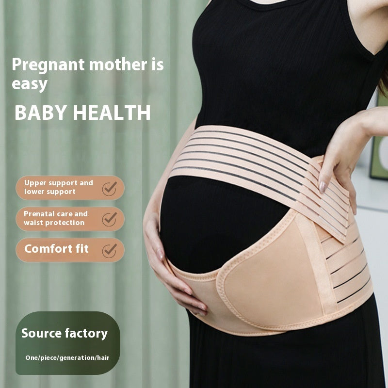 Maternity Belt Support Belt Three-piece Elastic Breathable Adjustable 
 Product information:
 
 Thickness: ordinary
 
 Fabric name: Polyester
 
 Color: Black, shrimp red, apricot
 
 Main fabric composition: Polyester Fiber (polyester)
Clothing & Apparel for WomenShoparamas.com-piece Elastic Breathable Adjustable Waist Support