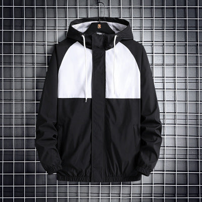 Men's Fashionable Hooded Jacket in Solid Colors Suitable for any season