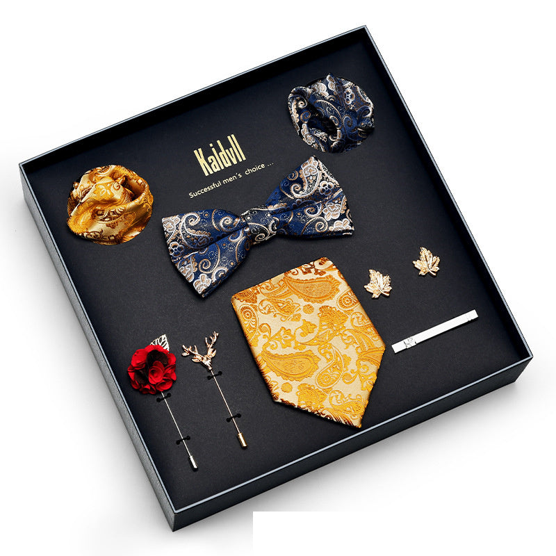 Eight Piece Tie Square Bow Tie Brooch
 
 Product information:
 
 
 Material: polyester yarn
 
 Pattern: color matching
 
 Color: 6001, 6002, 6003, 6004, 6005, 6006, 6007, 6008, 6009, 6010, 6011, 6012, 6Clothing & ApparelShoparamas.comPiece Tie Square Bow Tie Brooch