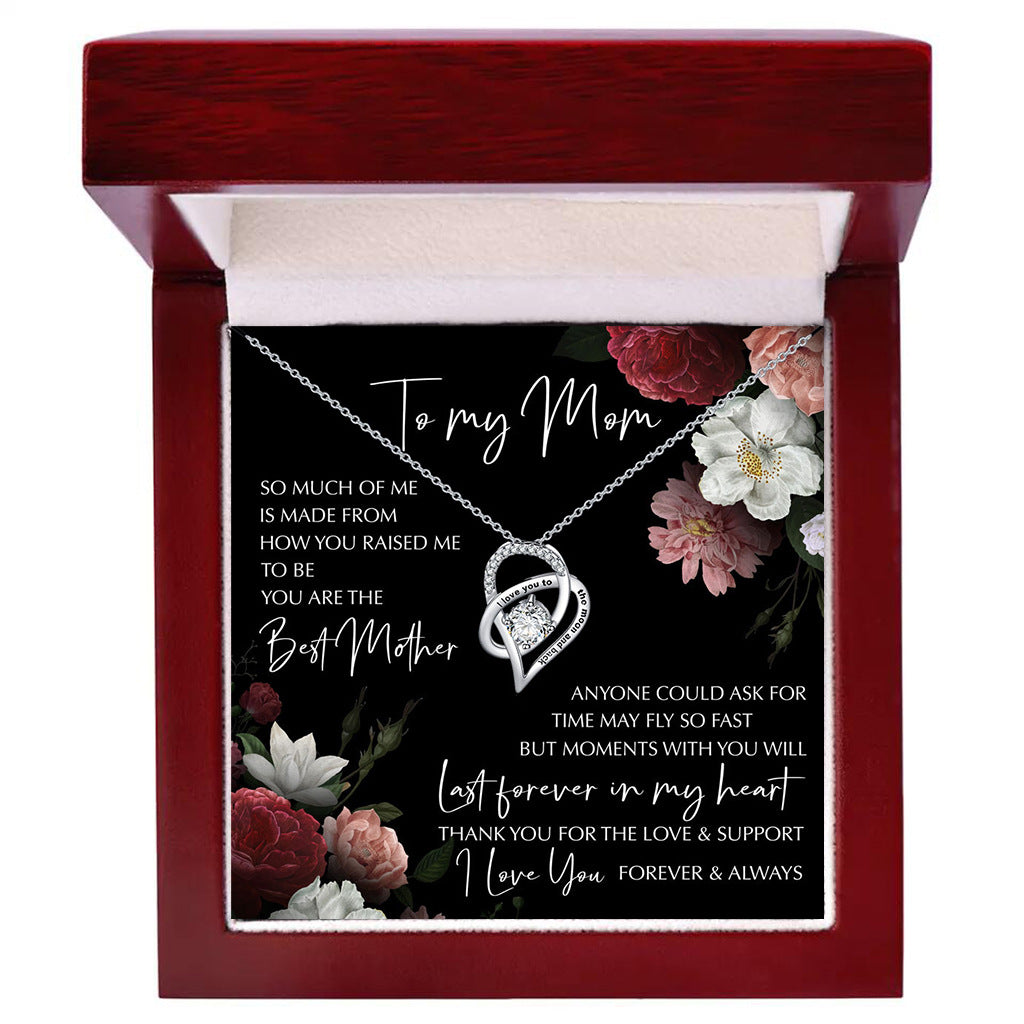 Mother's Day Gift Rosewood Lamp Box Suit Hollow Heart-shaped Zircon Pe
 Product information:
 
 Treatment Process: Electroplating
 
 Color: necklace lamp box (English card), necklace lamp box (Portuguese card), necklace lamp box (SpaniWomen's JewelryShoparamas.comMother'