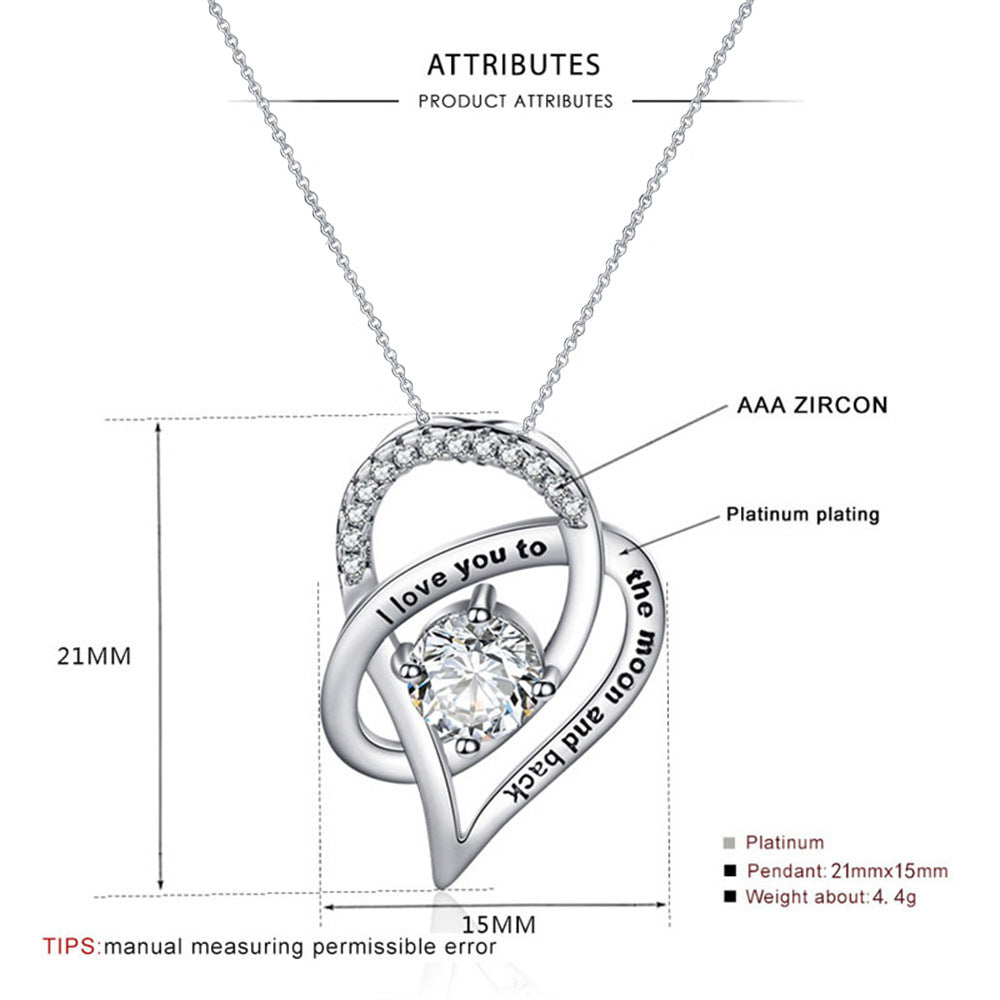 Mother's Day Gift Rosewood Lamp Box Suit Hollow Heart-shaped Zircon Pe
 Product information:
 
 Treatment Process: Electroplating
 
 Color: necklace lamp box (English card), necklace lamp box (Portuguese card), necklace lamp box (SpaniWomen's JewelryShoparamas.comMother'