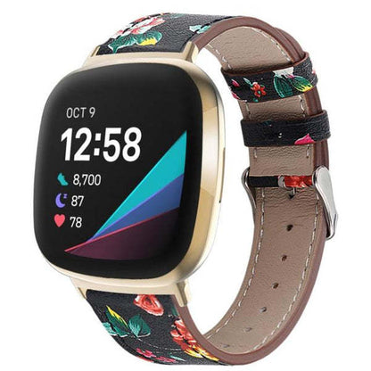 Round Tail Leather Strap Round Tail Buckle
 Product information:
 


 Interface type: dedicated interface
 
 Strap width: 20mm
 
 Compatible models: fitbit versa 3/sense
 
 Color: black, brown, white, pink, 0Shoparamas.comRound Tail Leather Strap Round Tail Buckle