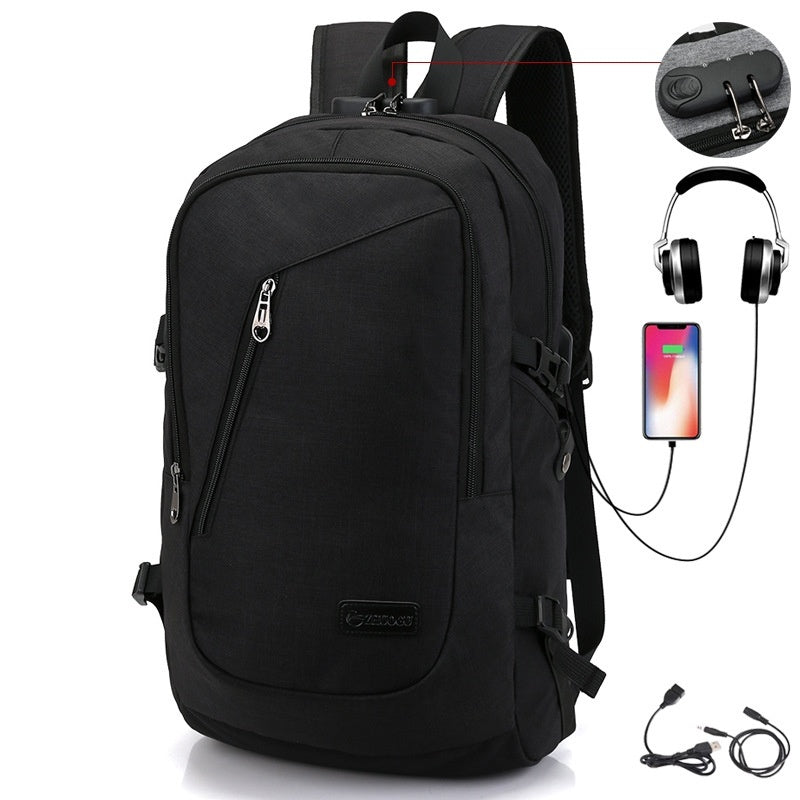 Student Backpack Usb Charging Teenagers
 Product information:
 
 Lining texture: Polyester
 
 Applicable scenario: School Education
 
 Color: 1803 Gray, 1803 Blue, 1803 Black
 
 Applicable gender: neutralLuggage & Travel BagsShoparamas.comStudent Backpack Usb Charging Teenagers