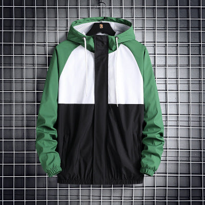 Men's Fashionable Hooded Jacket in Solid Colors Suitable for any season