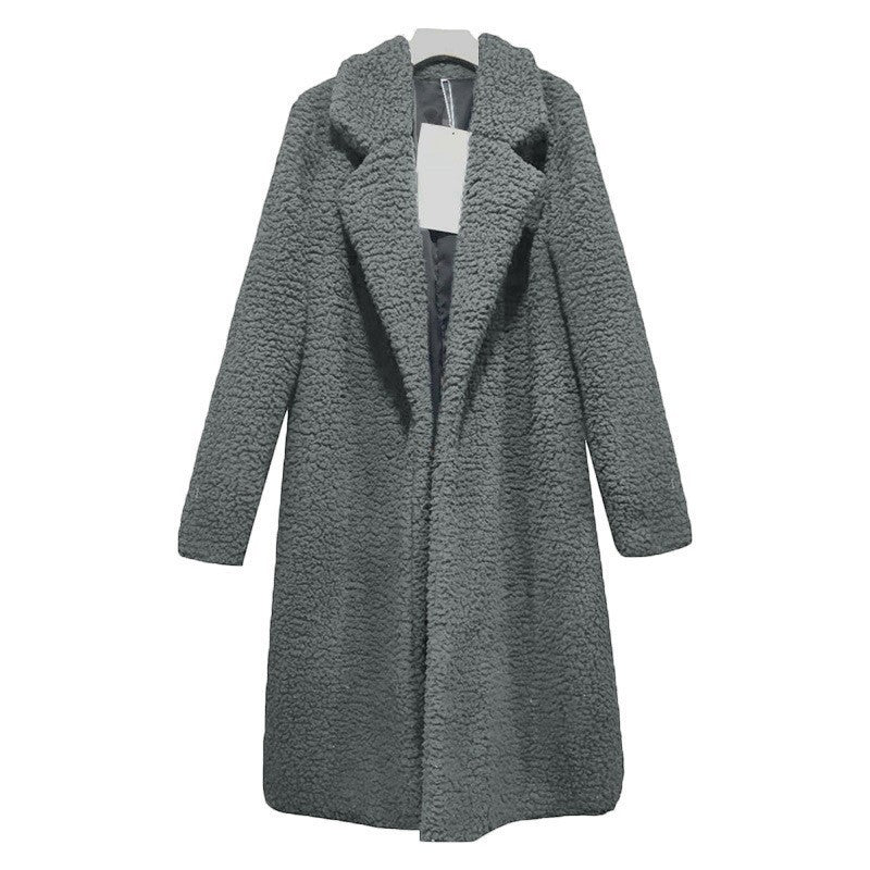 Women's Lapel Long Sleeve Coat