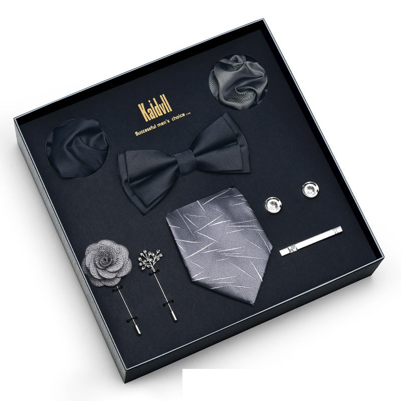 Eight Piece Tie Square Bow Tie Brooch
 
 Product information:
 
 
 Material: polyester yarn
 
 Pattern: color matching
 
 Color: 6001, 6002, 6003, 6004, 6005, 6006, 6007, 6008, 6009, 6010, 6011, 6012, 6Clothing & ApparelShoparamas.comPiece Tie Square Bow Tie Brooch