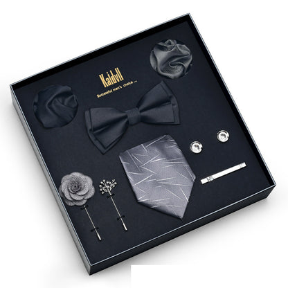 Eight Piece Tie Square Bow Tie Brooch
 
 Product information:
 
 
 Material: polyester yarn
 
 Pattern: color matching
 
 Color: 6001, 6002, 6003, 6004, 6005, 6006, 6007, 6008, 6009, 6010, 6011, 6012, 6Clothing & ApparelShoparamas.comPiece Tie Square Bow Tie Brooch