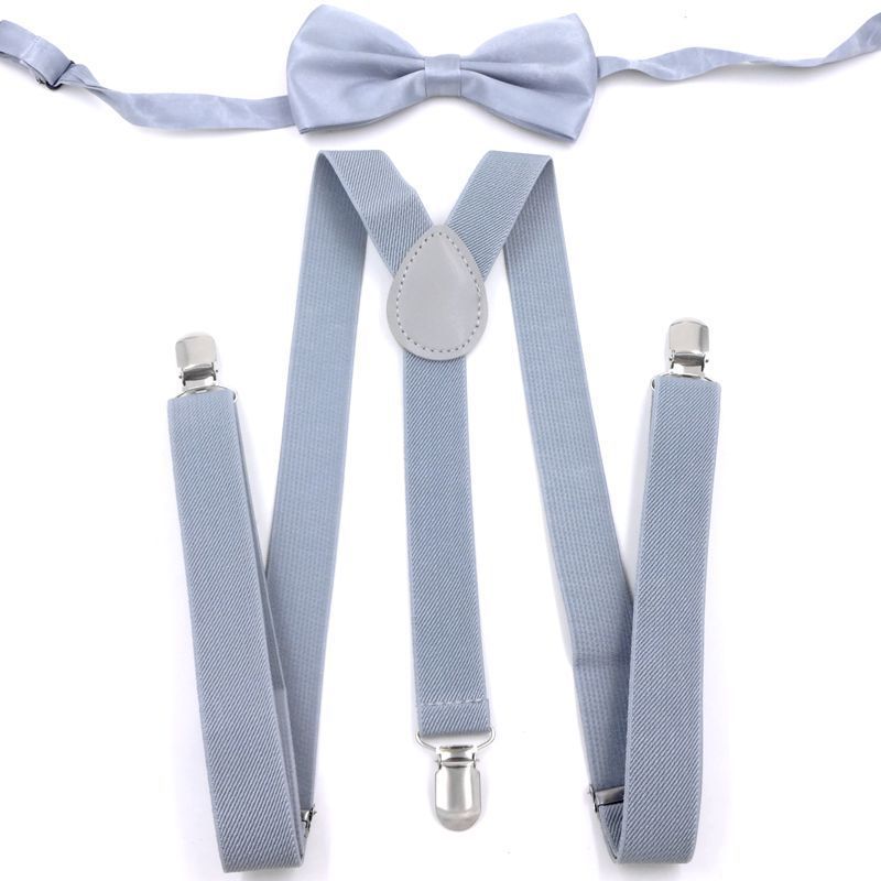 Men's Back Tie Bow Tie Suspenders
 Product information:


 Product category: strap
 
 Applicable gender: neutral/male and female
 
 Applicable age: adult
 
 Material: Elastic webbing
 
 Fastening me0Shoparamas.comBack Tie Bow Tie Suspenders