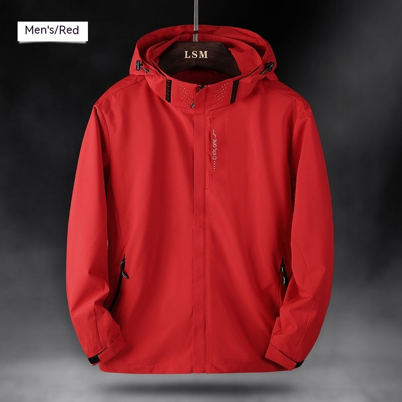 Men's Outdoor Sports Jacket, Breathable, Wind and Waterproof