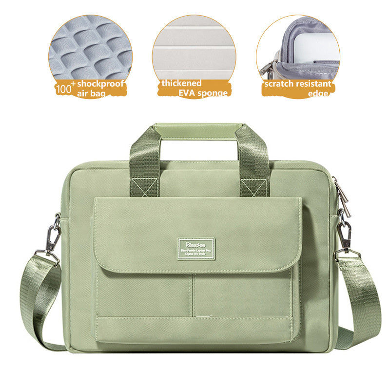 Simple And Creative Solid Color Laptop Bag
 Product information:
 


 Product name: Computer bag
 
 Material: Waterproof Oxford cloth + shockproof air cushion
 
 Style: Simple
 
 Product size: 12/13/13.3 incLuggage & Travel BagsShoparamas.comCreative Solid Color Laptop Bag