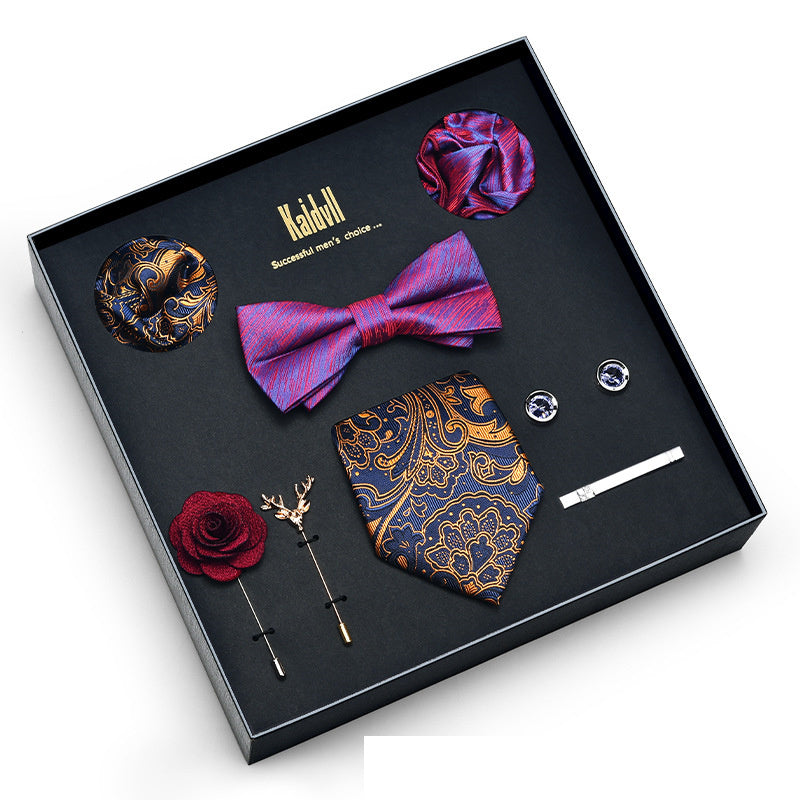 Eight Piece Tie Square Bow Tie Brooch
 
 Product information:
 
 
 Material: polyester yarn
 
 Pattern: color matching
 
 Color: 6001, 6002, 6003, 6004, 6005, 6006, 6007, 6008, 6009, 6010, 6011, 6012, 6Clothing & ApparelShoparamas.comPiece Tie Square Bow Tie Brooch